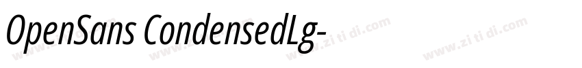 OpenSans CondensedLg字体转换